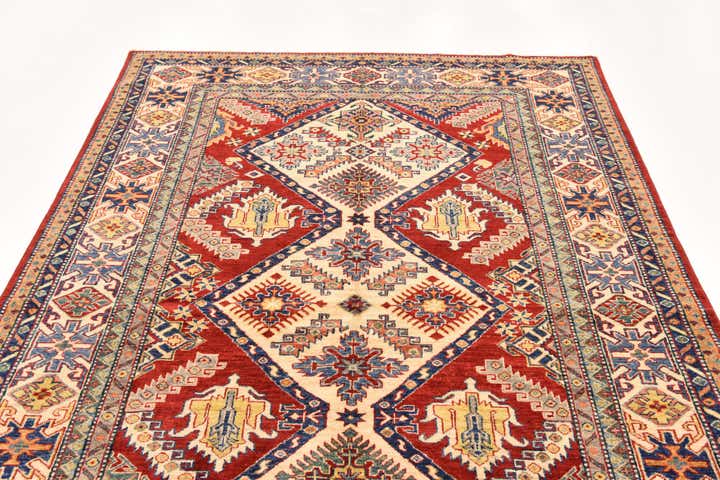 5' 8 x 8' 2 Hand Knotted Kazak Oriental Rug