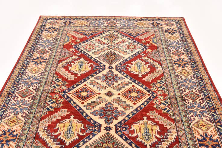 Detail image of 5' 8 x 8' 2 Hand Knotted Kazak Oriental Rug