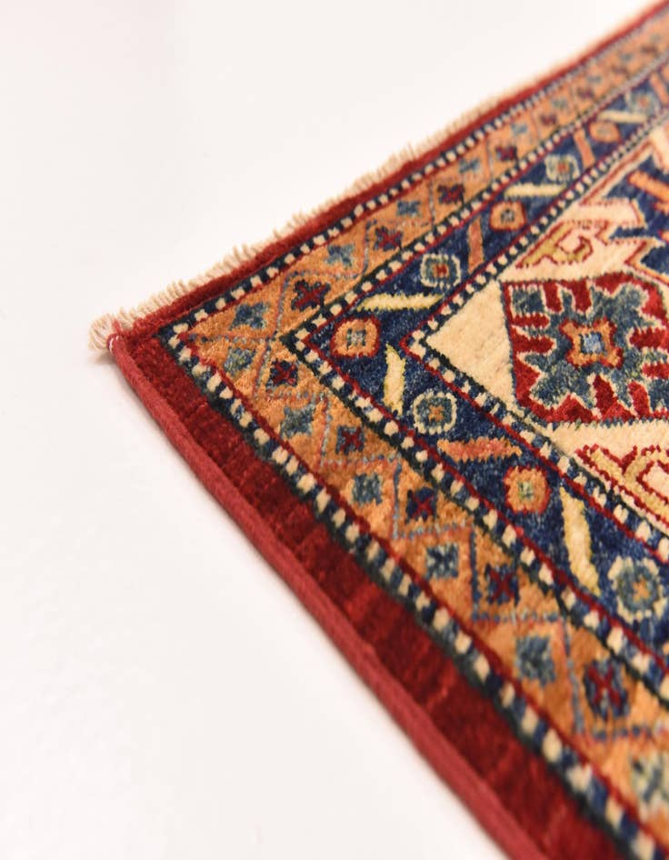 Detail image of 5' 8 x 8' 2  Hand Knotted Kazak Oriental Rug