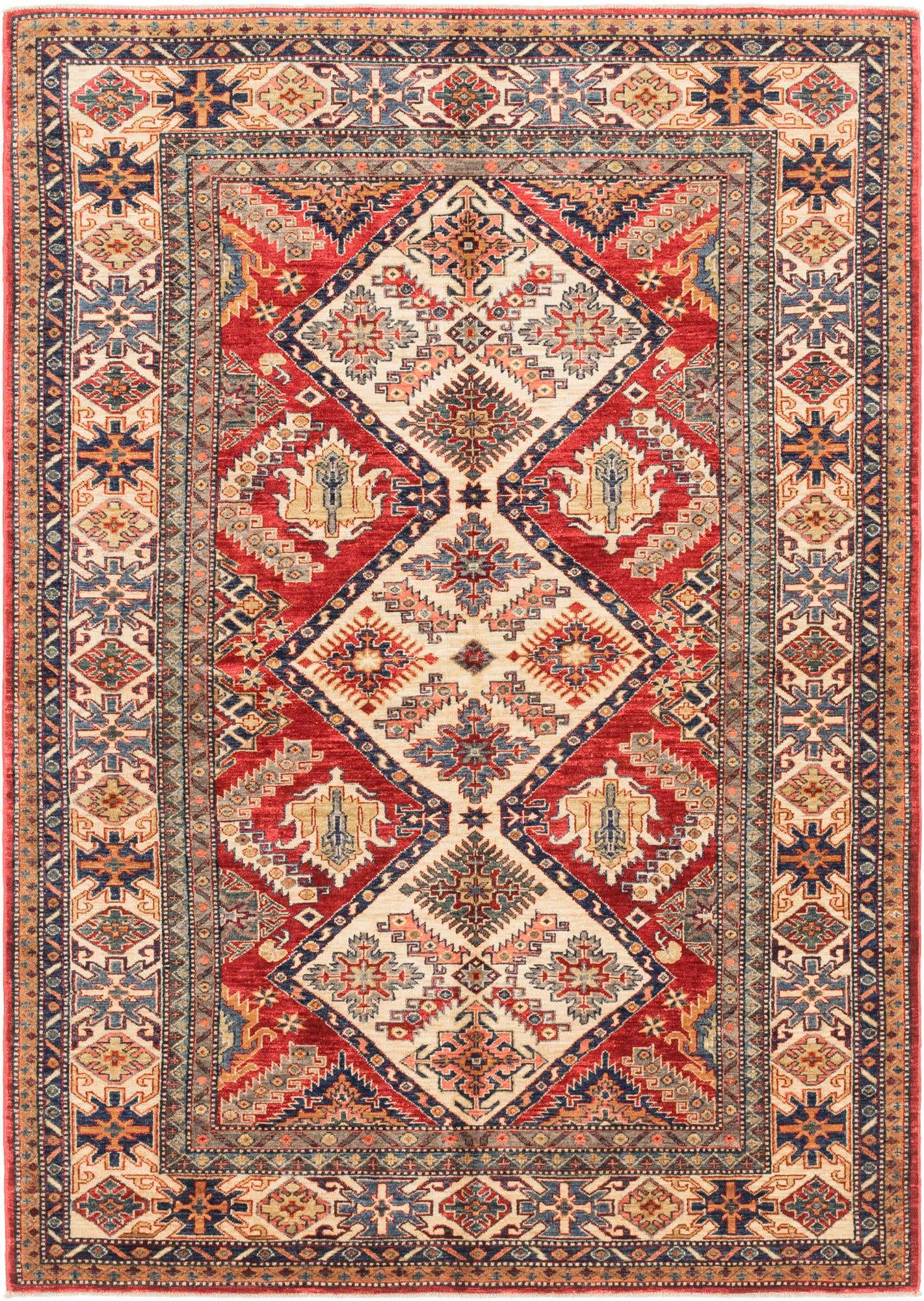 5' 8 x 8' 2 Hand Knotted Kazak Oriental Rug