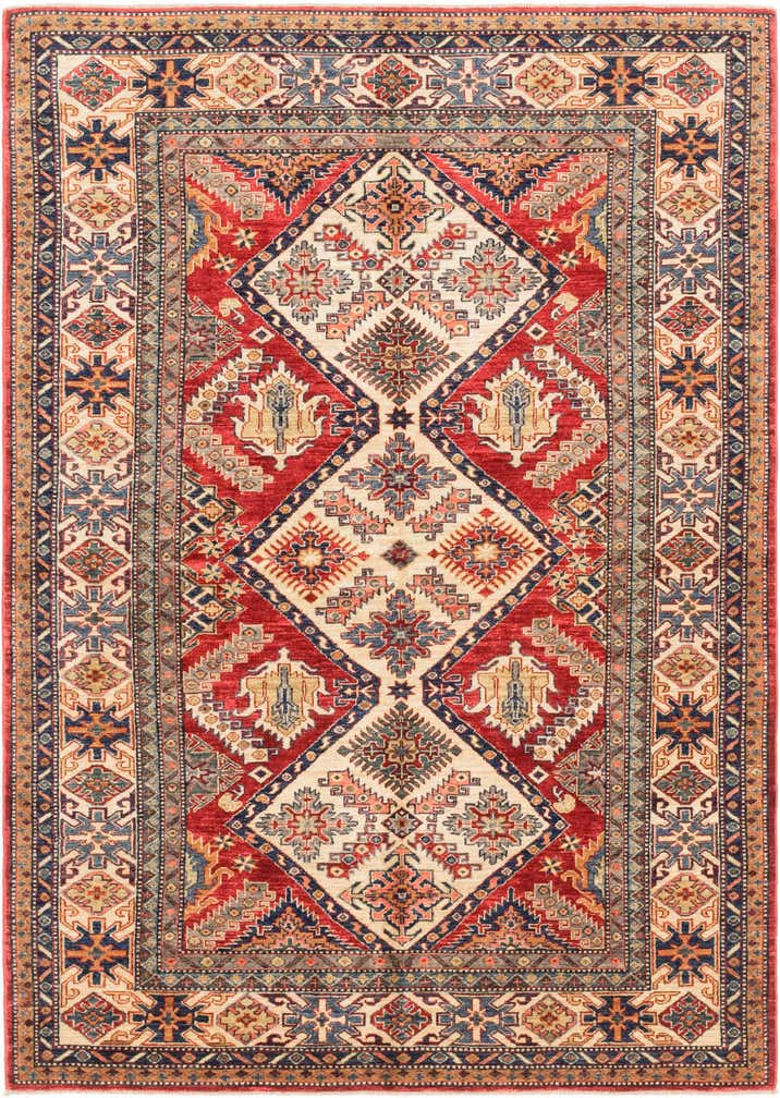 5' 8 x 8' 2 Hand Knotted Kazak Oriental Rug