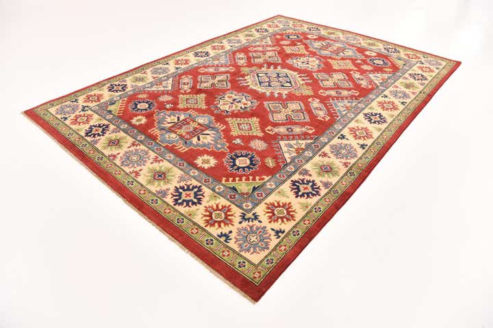 6' 7 x 9' 7 Hand Knotted Kazak Rug