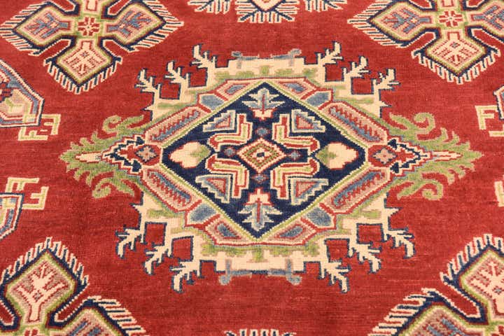 6' 7 x 9' 7 Hand Knotted Kazak Rug
