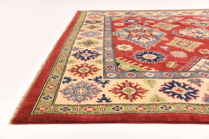 6' 7 x 9' 7 Hand Knotted Kazak Rug