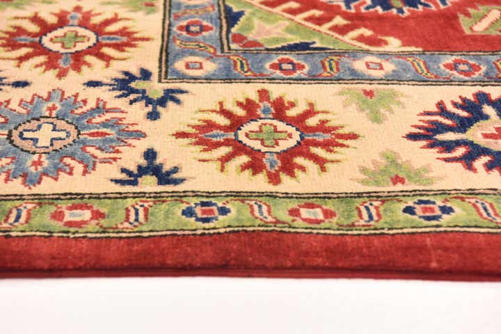 6' 7 x 9' 7 Hand Knotted Kazak Rug