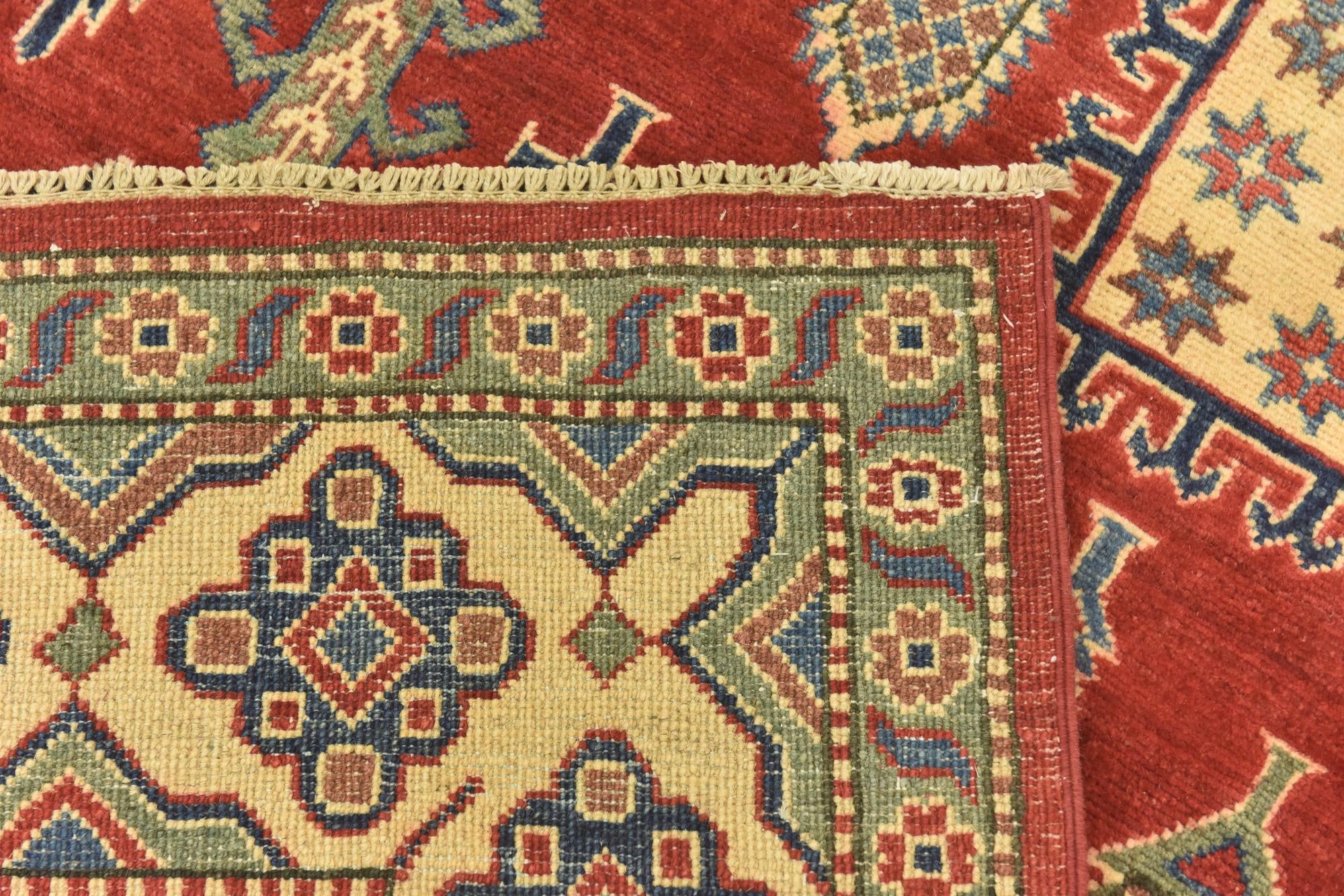5' 10 x 8' 10 Hand Knotted Kazak Rug