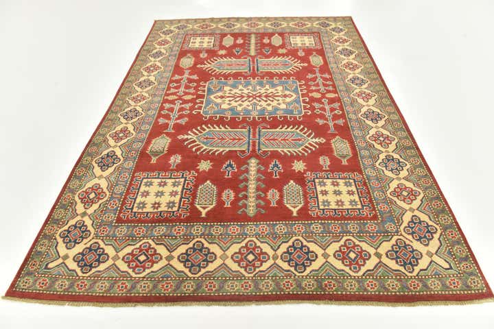 180cm x 270cm Handgeknüpft Kazak Teppich