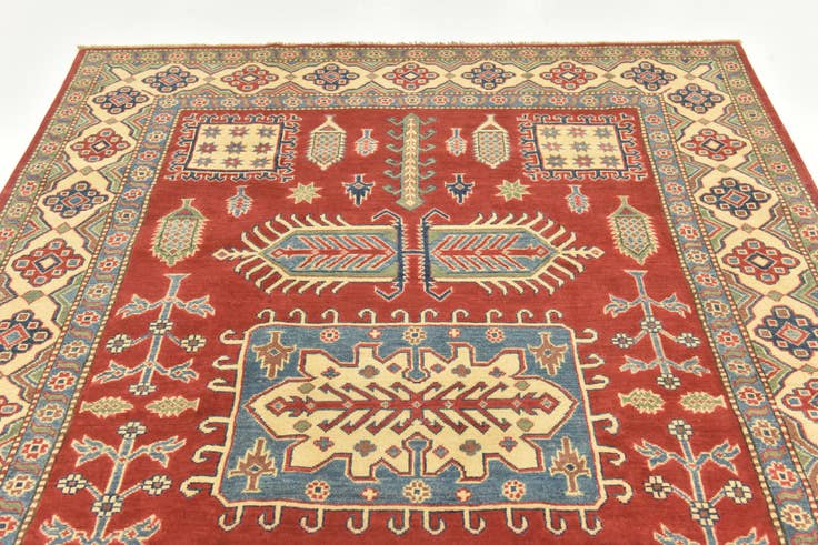 Detailansicht von 180cm x 270cm Handgeknüpft Kazak Teppich