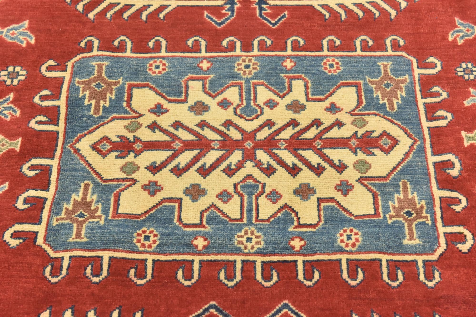 5' 10 x 8' 10 Hand Knotted Kazak Rug