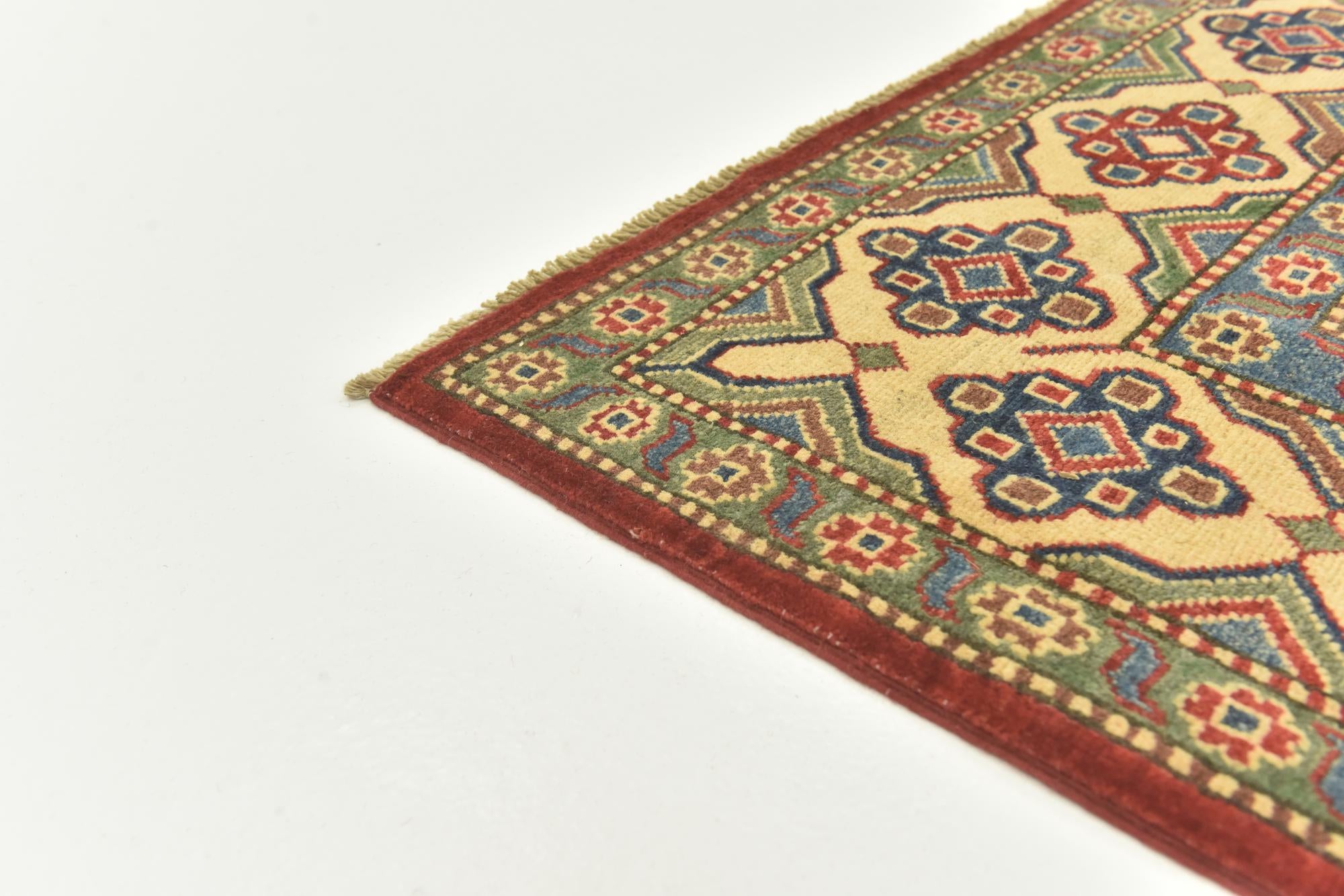 5' 10 x 8' 10 Hand Knotted Kazak Rug