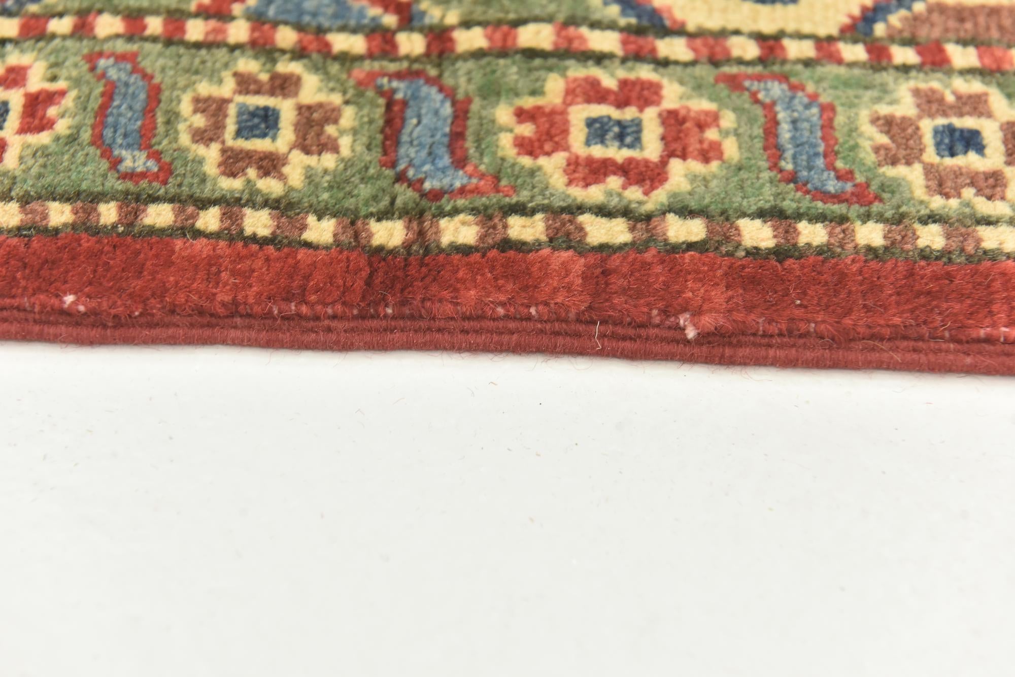 5' 10 x 8' 10 Hand Knotted Kazak Rug