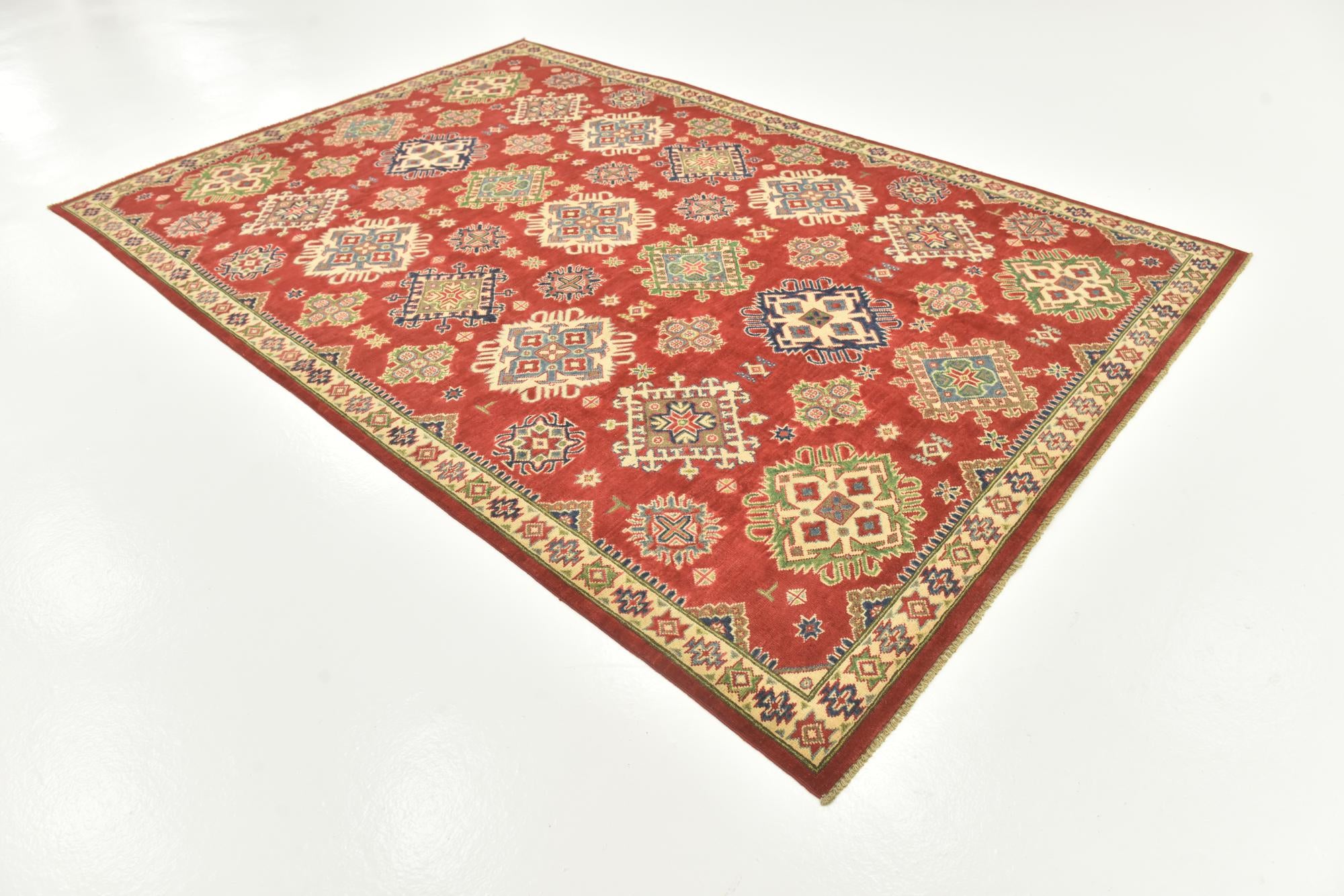 6' 6 x 9' 10 Hand Knotted Kazak Rug