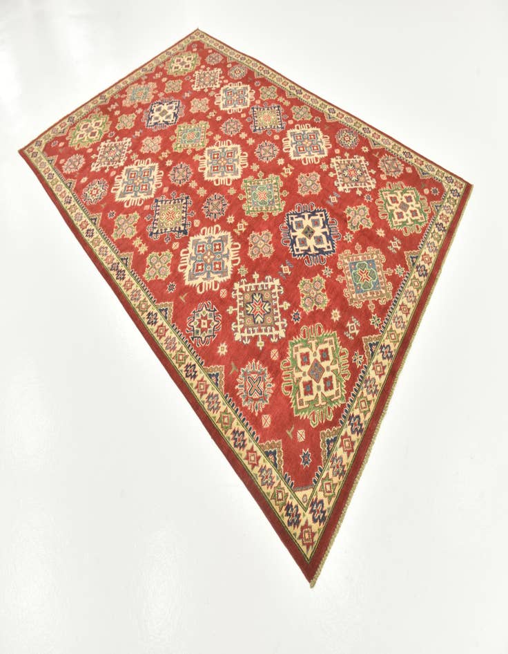 Detail image of 6' 6 x 9' 10  Hand Knotted Kazak Rug