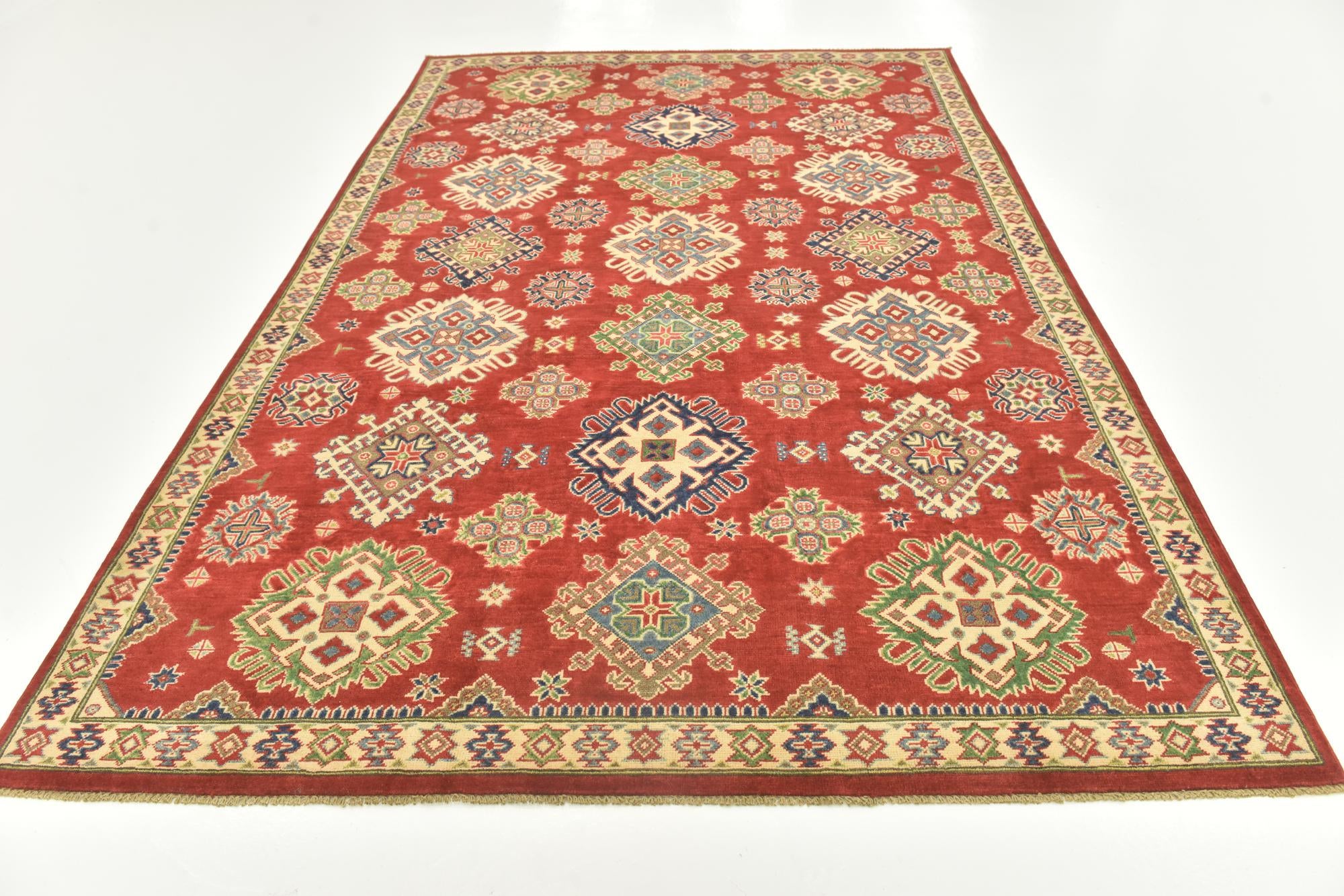 6' 6 x 9' 10 Hand Knotted Kazak Rug