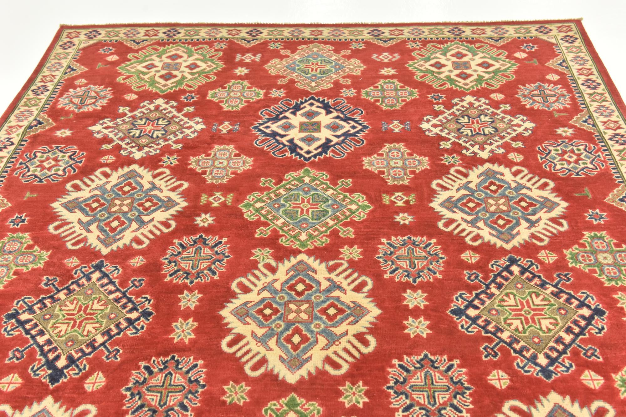 6' 6 x 9' 10 Hand Knotted Kazak Rug