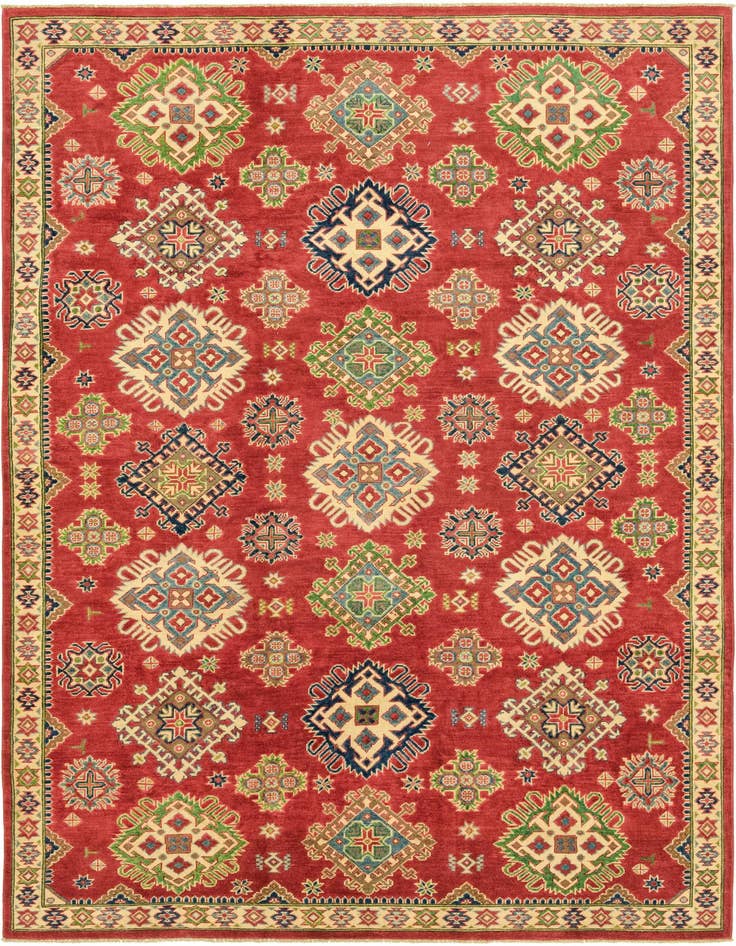 Detail image of 6' 6 x 9' 10 Hand Knotted Kazak Rug