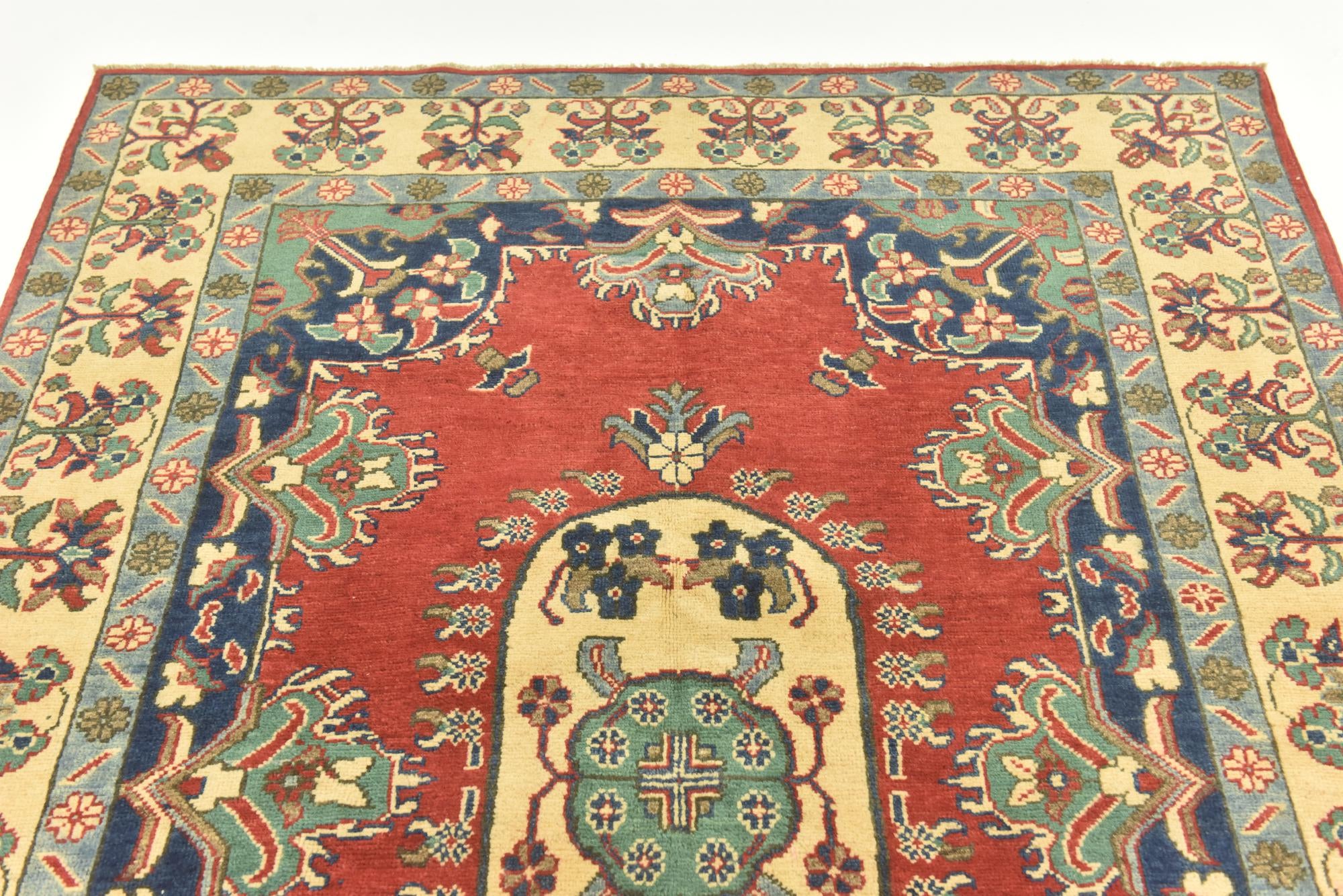4' 10 x 7' 2 Hand Knotted Kazak Rug
