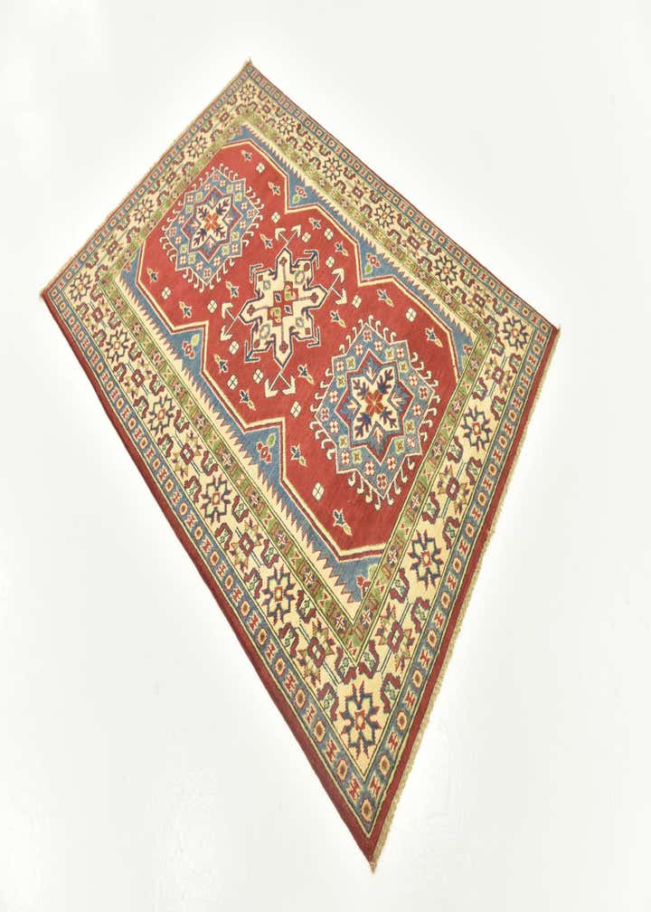4' x 5' 9 Hand Knotted Kazak Rug