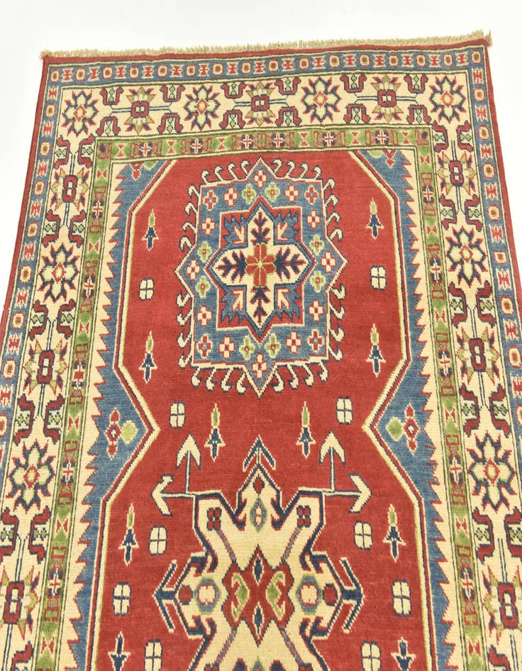 Detail image of 4' x 5' 9 Hand Knotted Kazak Rug