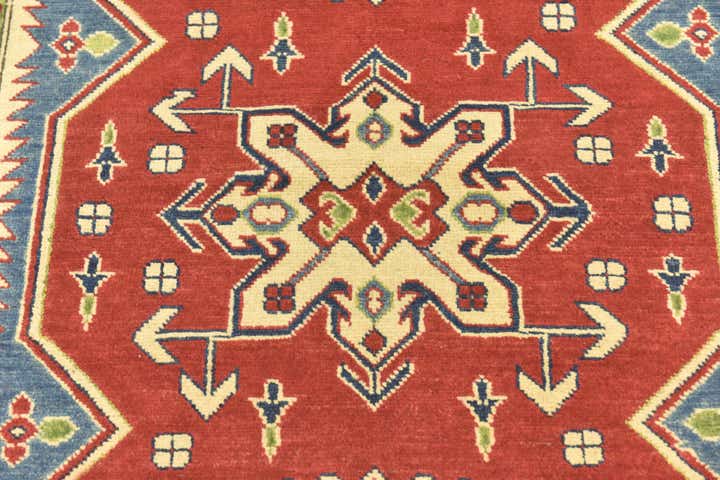 4' x 5' 9 Hand Knotted Kazak Rug