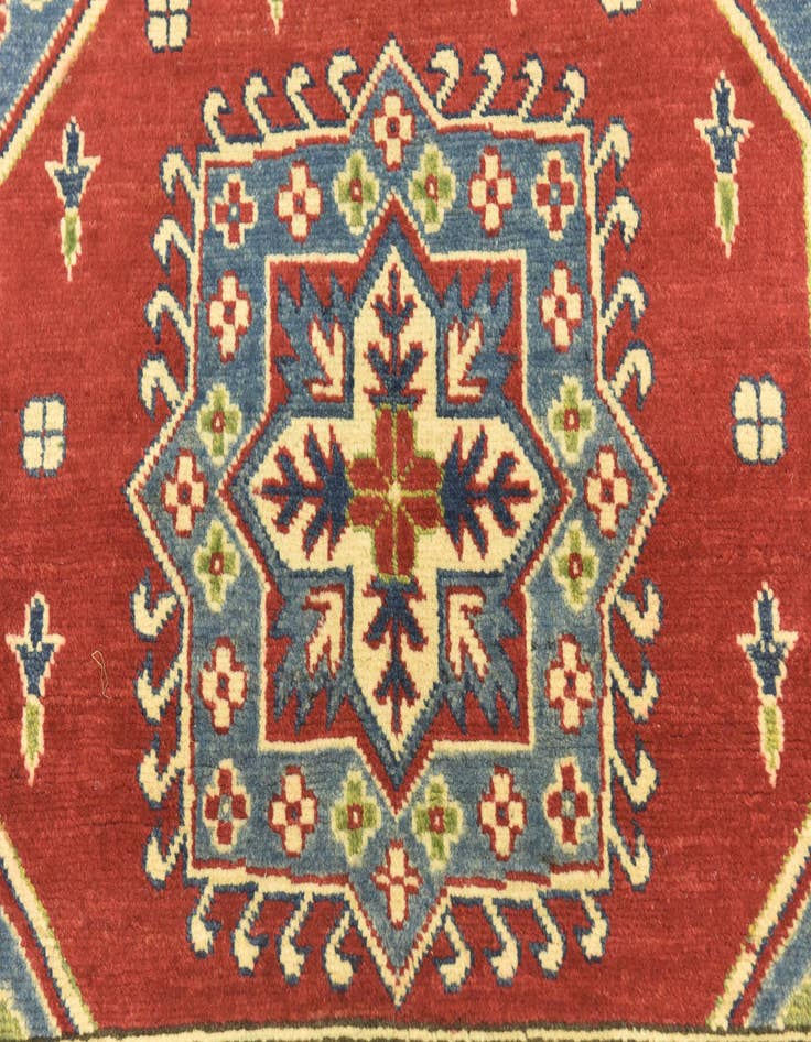 Detail image of 4' x 5' 9 Hand Knotted Kazak Rug