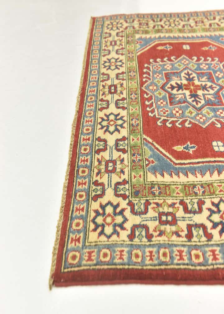 4' x 5' 9 Hand Knotted Kazak Rug