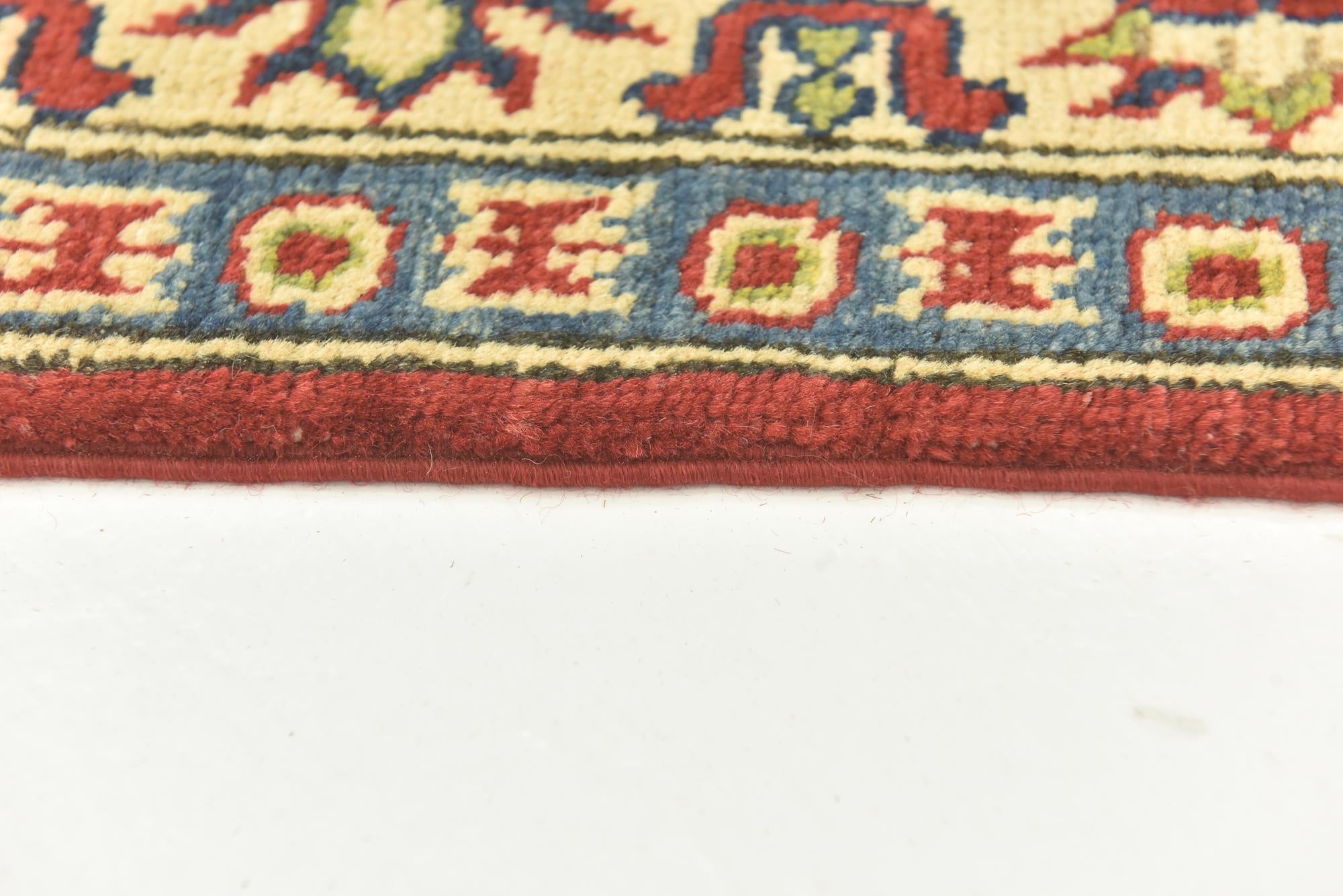 4' x 5' 9 Hand Knotted Kazak Rug