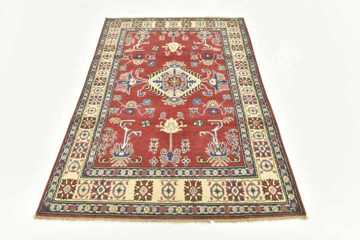 3' 10 x 5' 10 Hand Knotted Kazak Rug