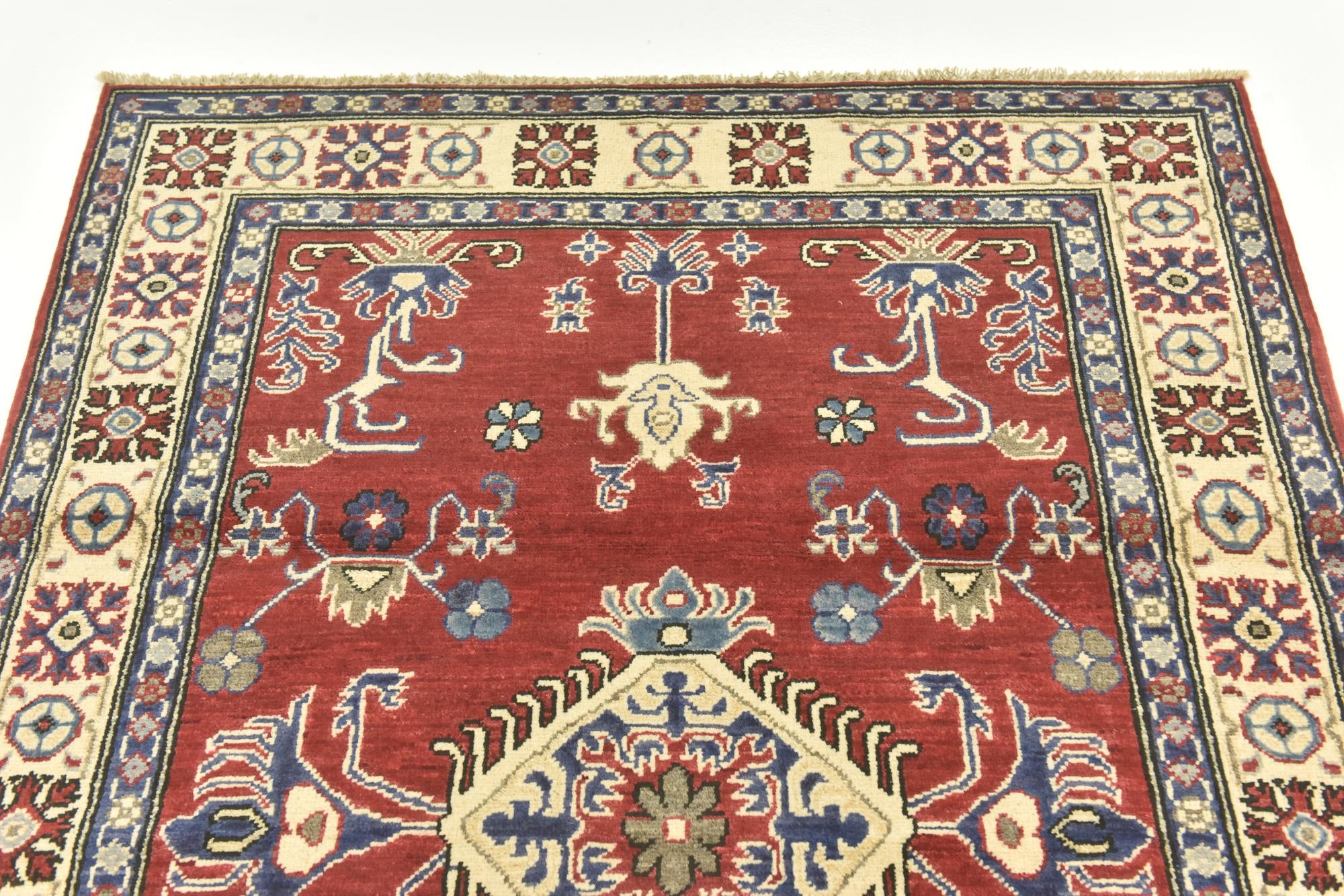 3' 10 x 5' 10 Hand Knotted Kazak Rug
