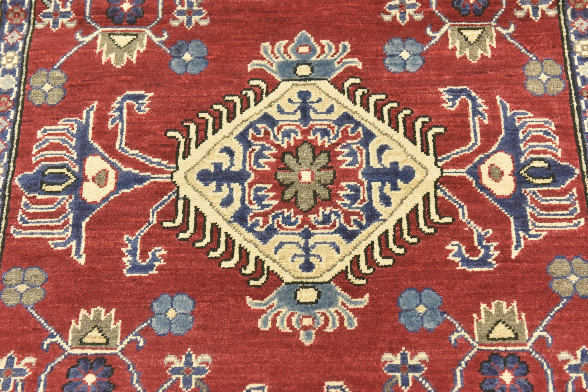 3' 10 x 5' 10 Hand Knotted Kazak Rug