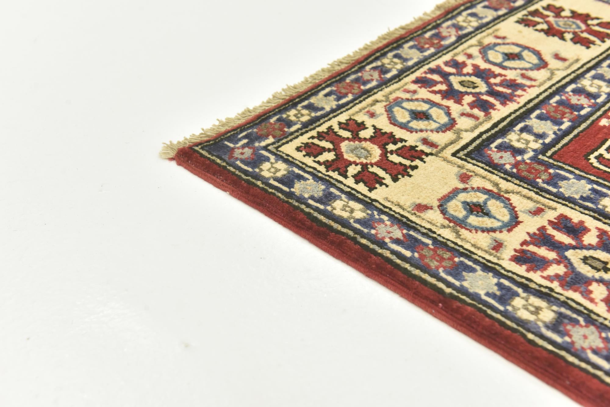 3' 10 x 5' 10 Hand Knotted Kazak Rug