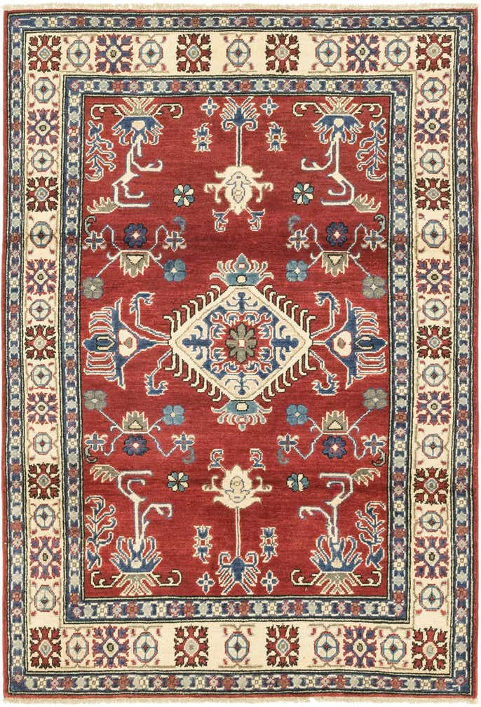 3' 10 x 5' 10 Hand Knotted Kazak Rug