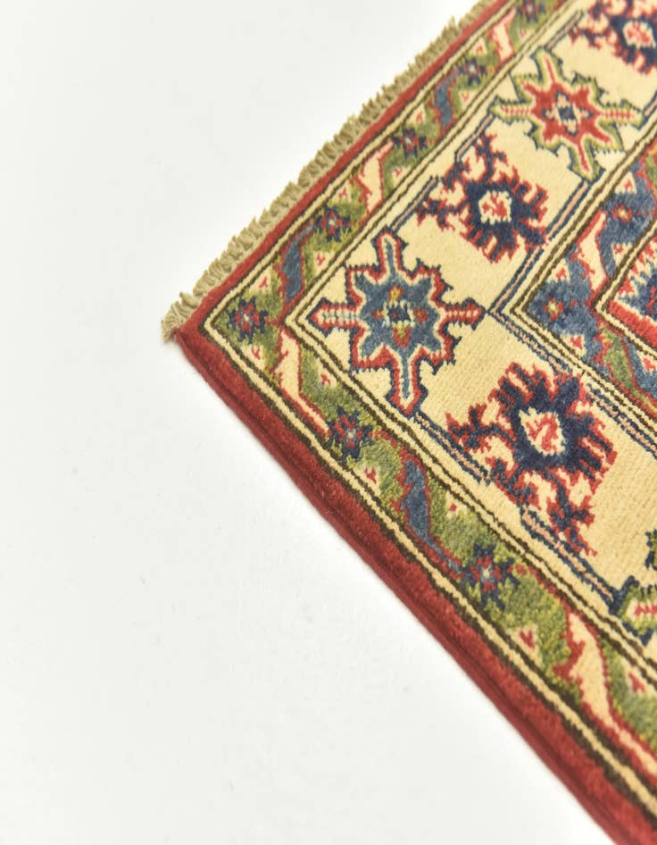 Detail image of 4' x 6' 2  Hand Knotted Kazak Rug