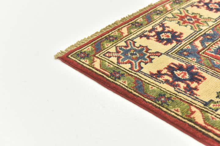 4' x 6' 2 Hand Knotted Kazak Rug