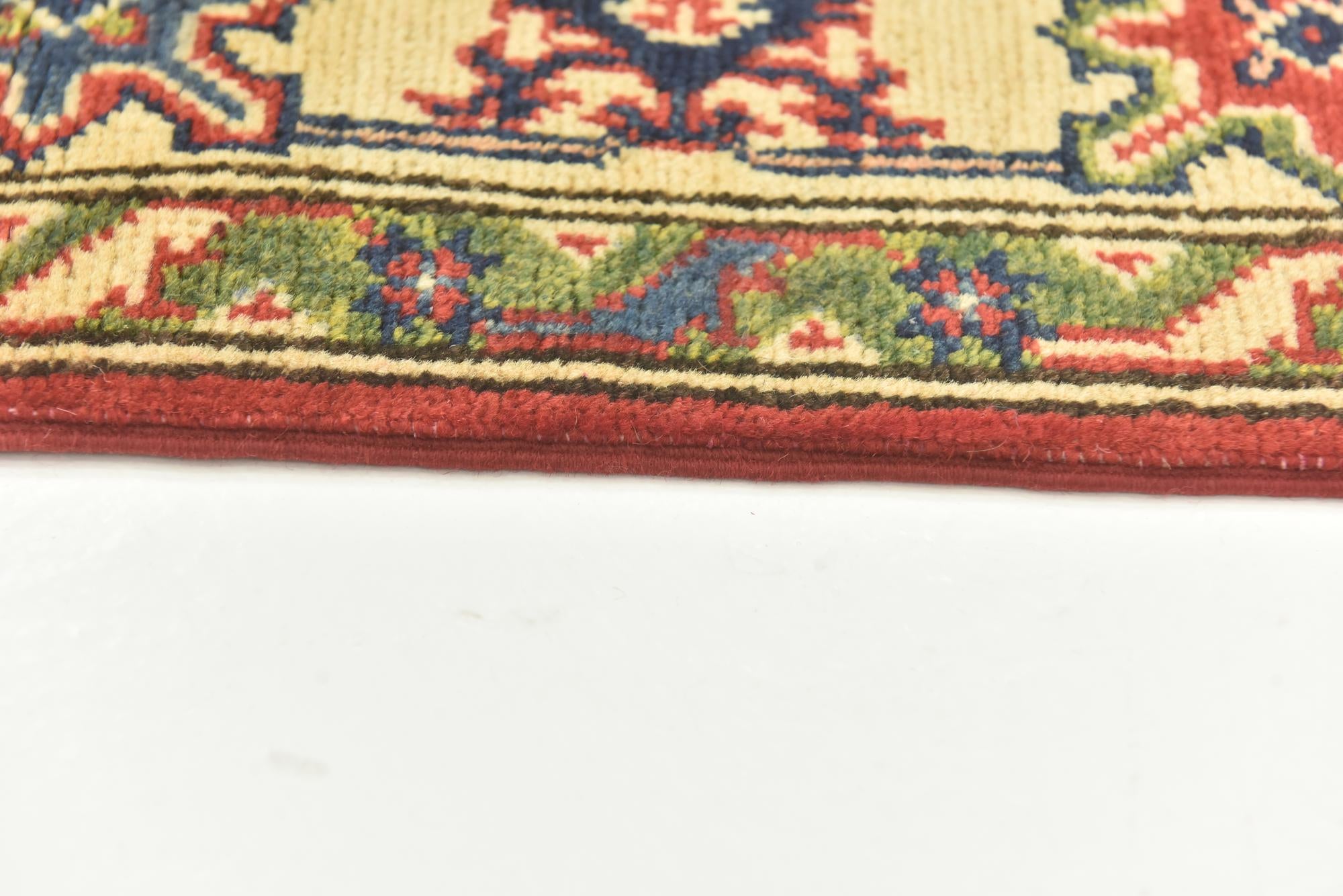 4' x 6' 2 Hand Knotted Kazak Rug