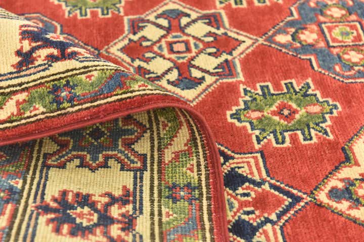 4' x 6' 2 Hand Knotted Kazak Rug