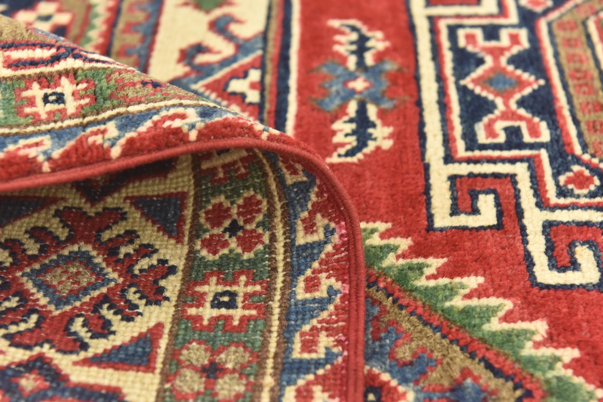 120cm x 185cm anudado a mano Kazak Alfombra