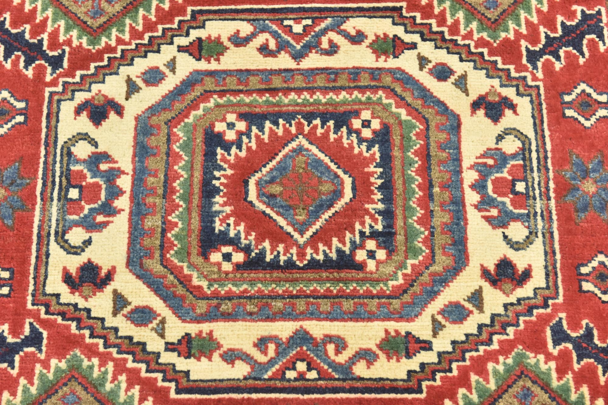 120cm x 185cm anudado a mano Kazak Alfombra
