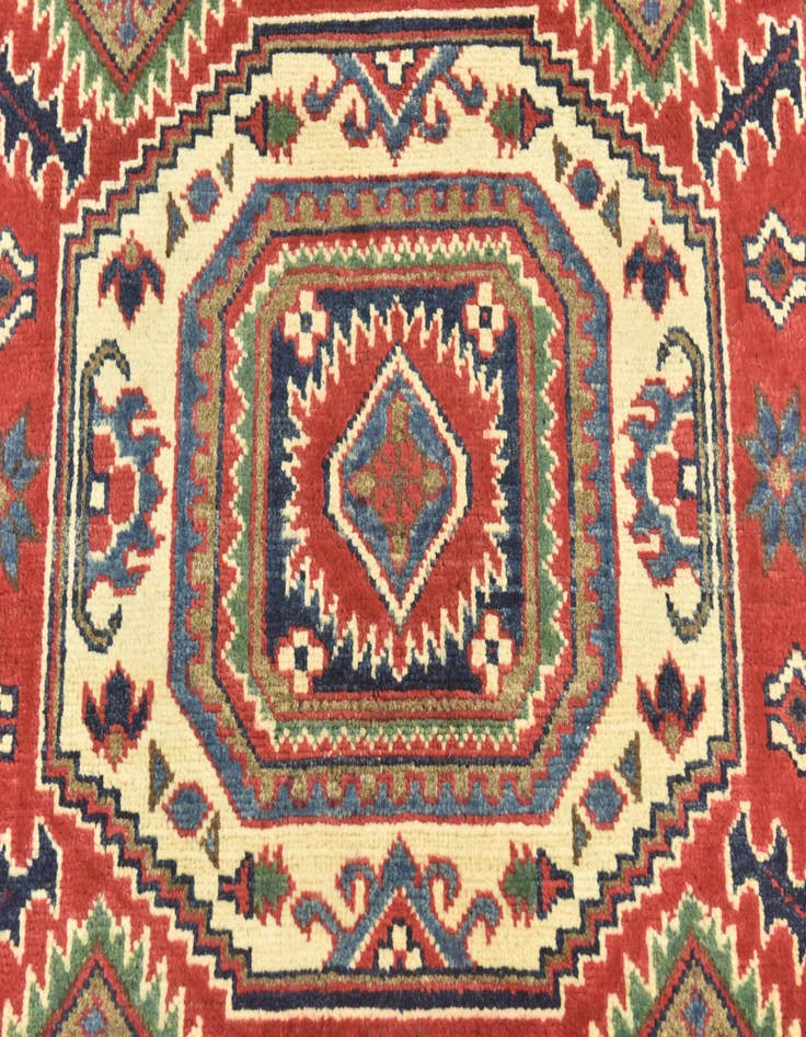 Detail image of 4' x 6'  Hand Knotted Kazak Rug