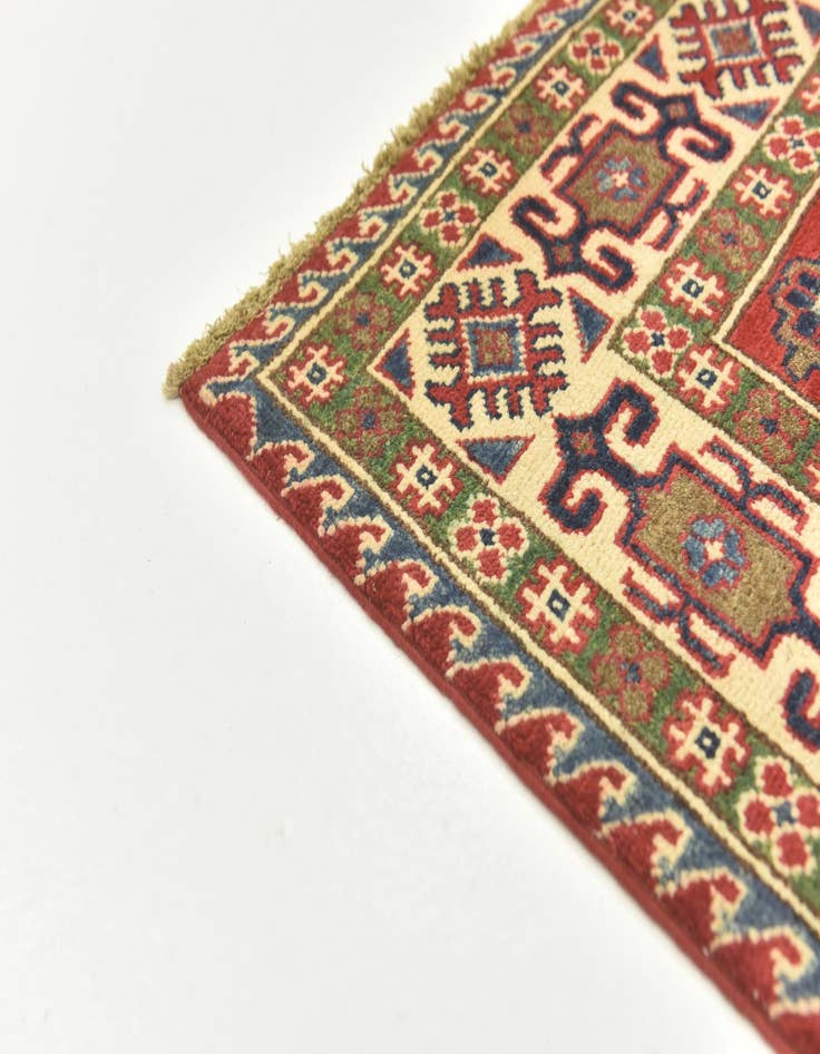 Detail image of 4' x 6'  Hand Knotted Kazak Rug