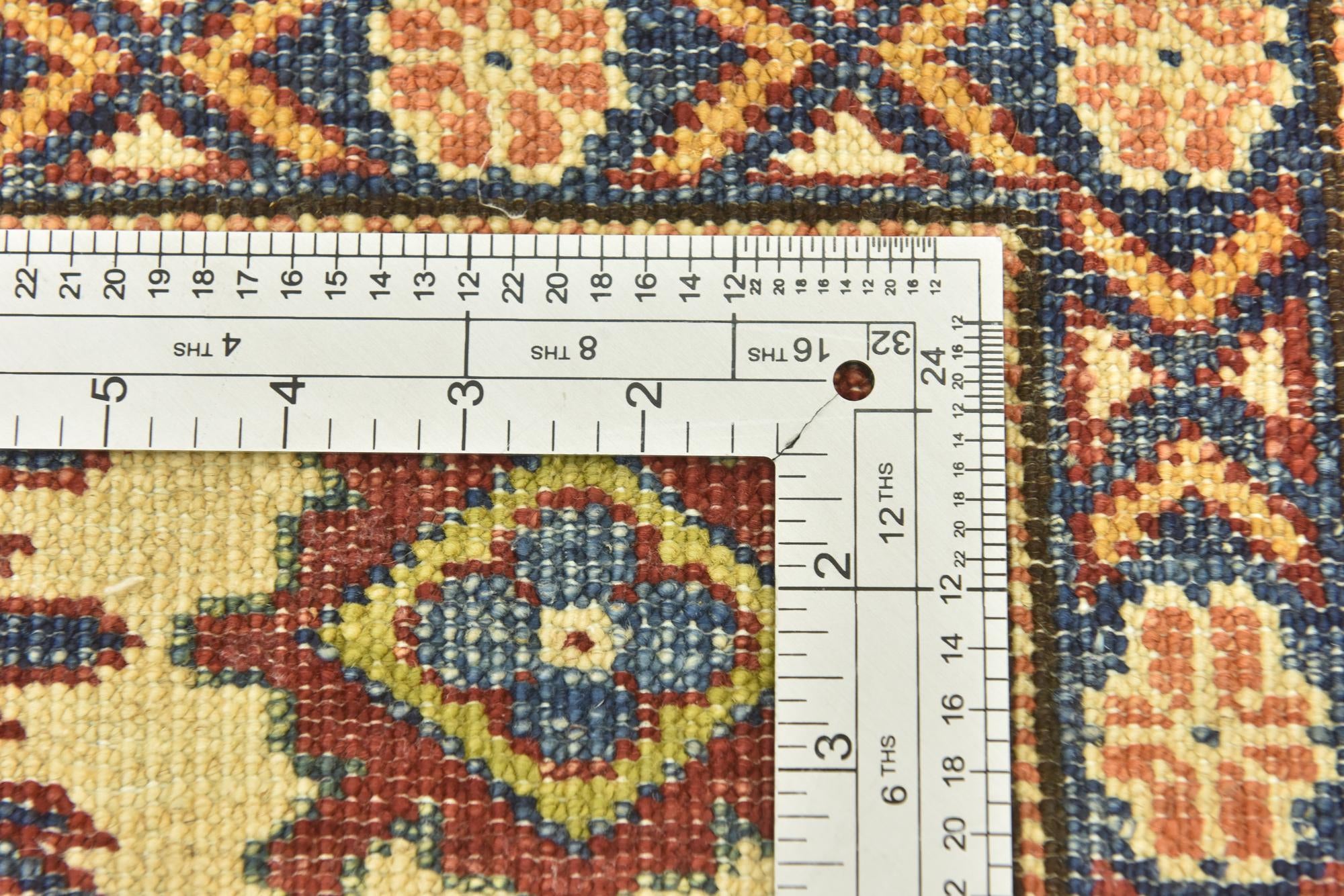 5' 8 x 8' Hand Knotted Kazak Oriental Rug