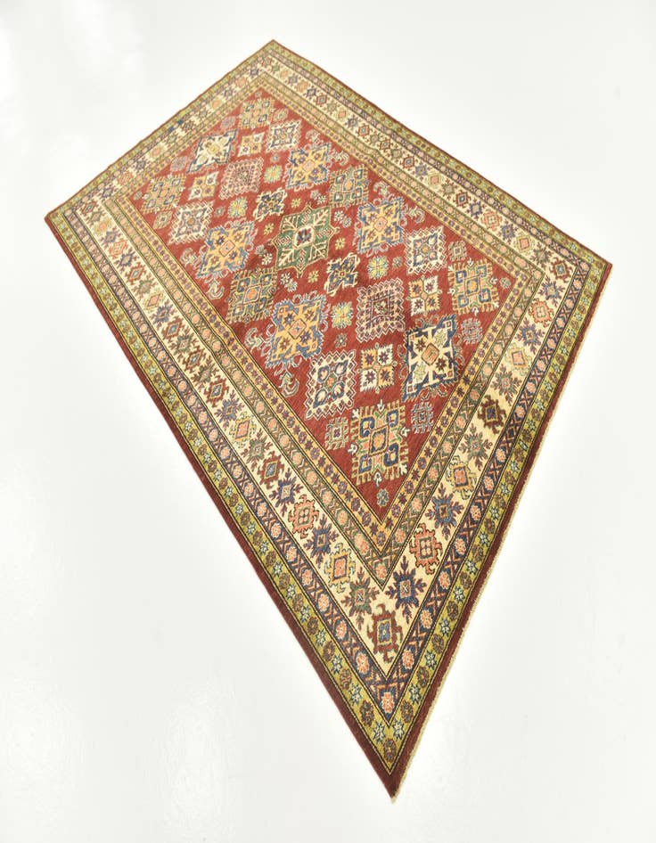 Detail image of 5' 8 x 8'  Hand Knotted Kazak Oriental Rug