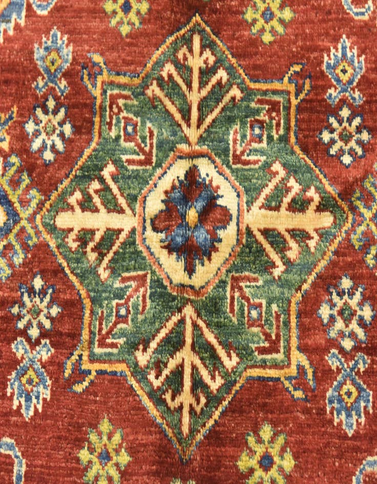 Detail image of 5' 8 x 8'  Hand Knotted Kazak Oriental Rug