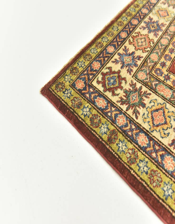 Detail image of 5' 8 x 8'  Hand Knotted Kazak Oriental Rug