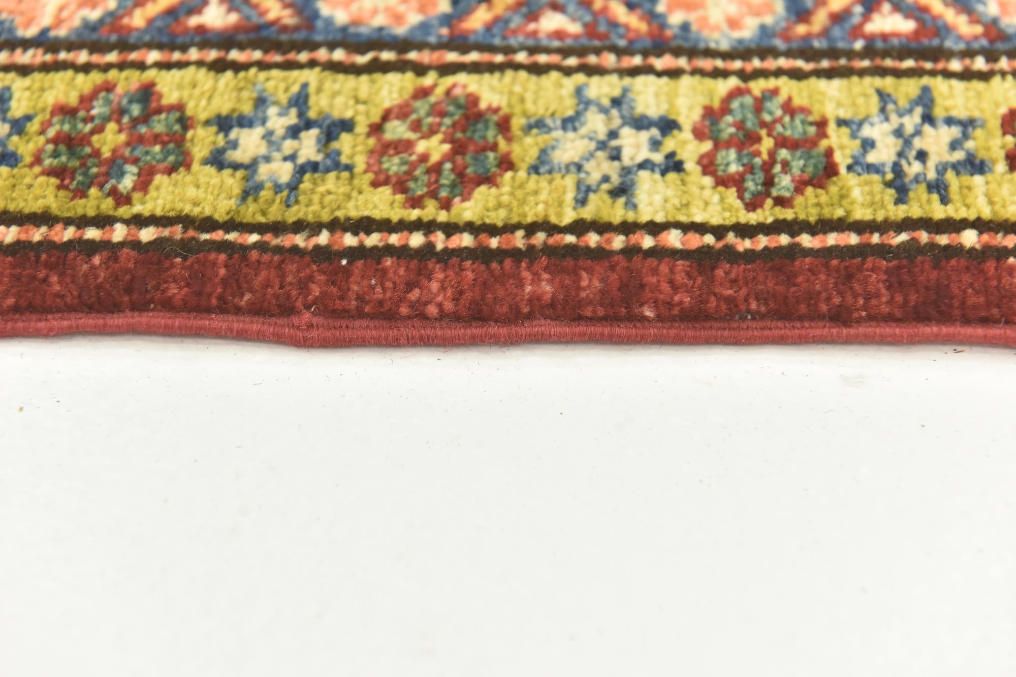 5' 8 x 8' Hand Knotted Kazak Oriental Rug