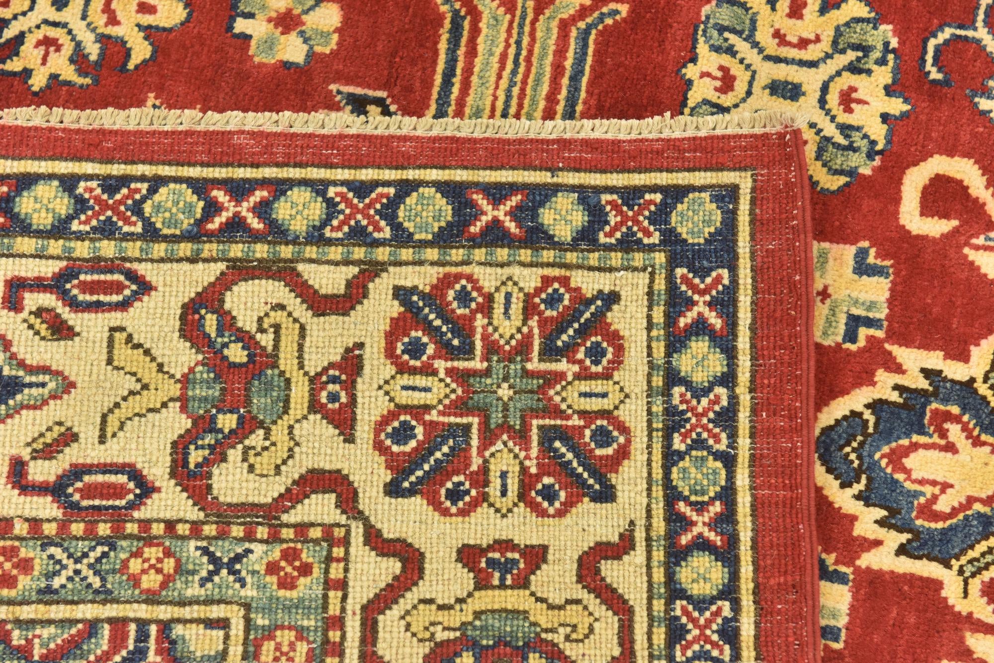 6' 7 x 9' 5 Hand Knotted Kazak Rug