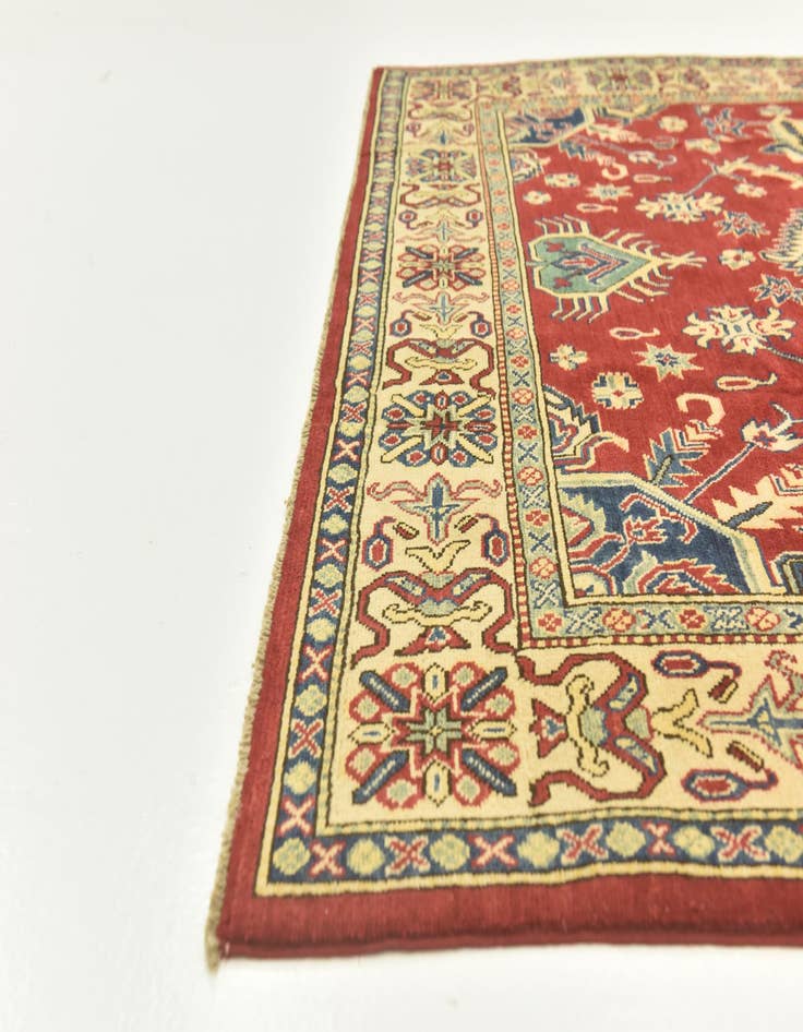 Detail image of 6' 7 x 9' 5  Hand Knotted Kazak Rug