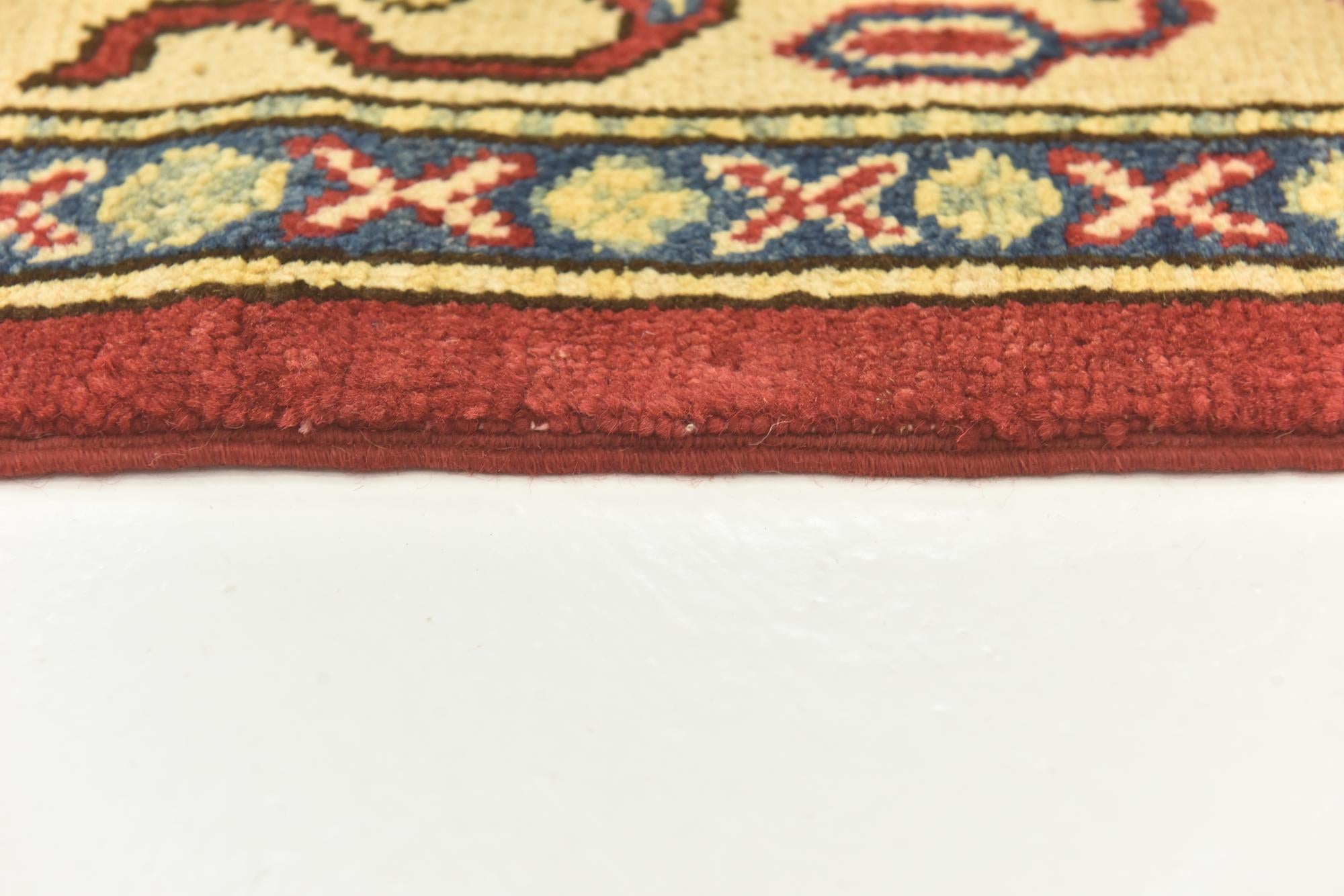 6' 7 x 9' 5 Hand Knotted Kazak Rug