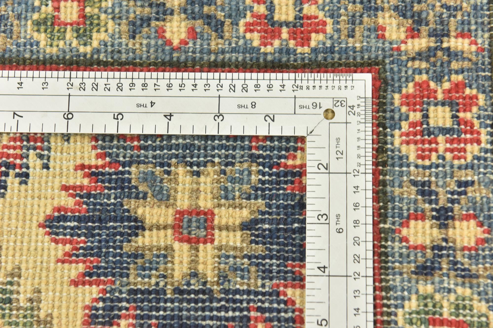 6' 6 x 9' 7 Hand Knotted Kazak Rug
