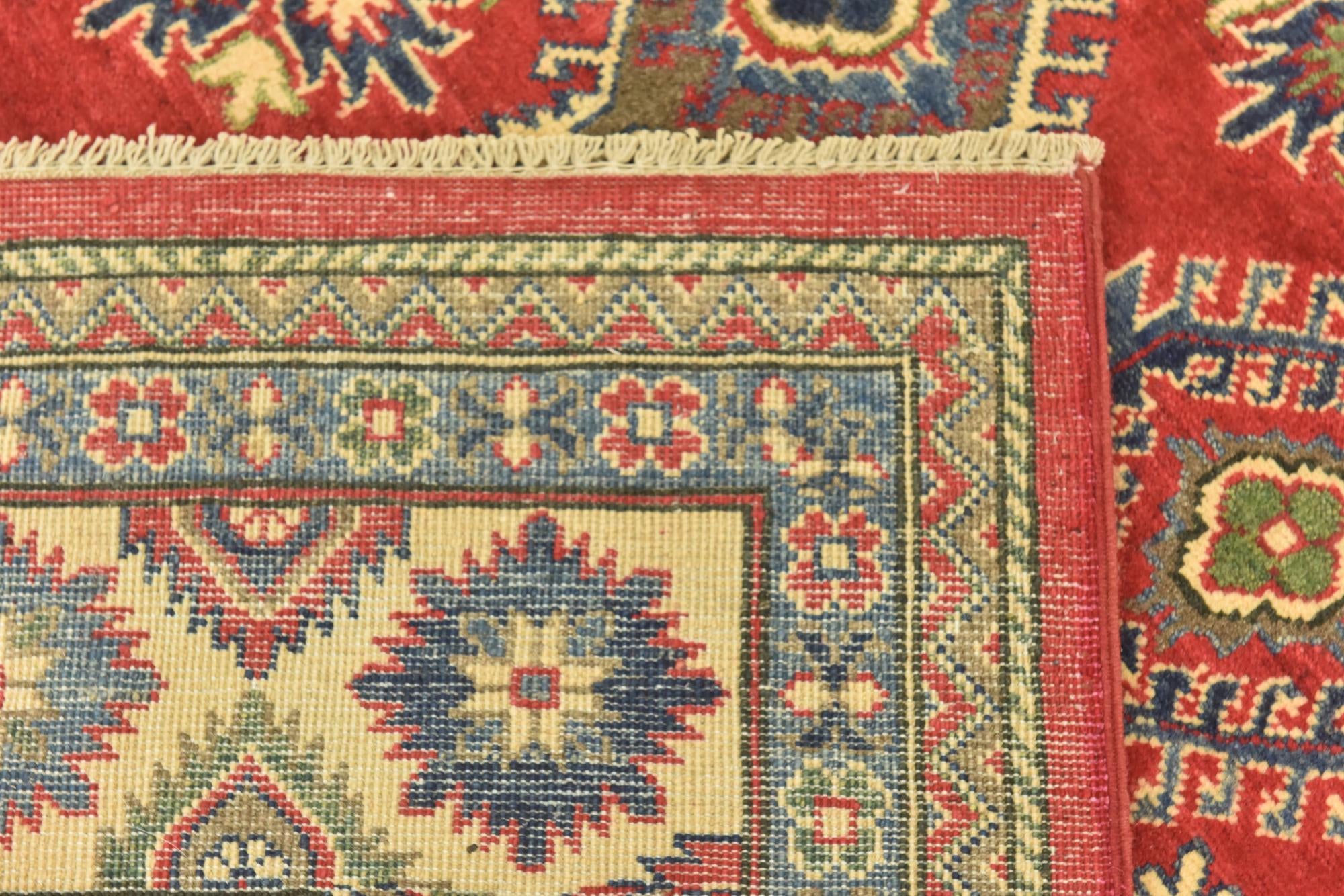 6' 6 x 9' 7 Hand Knotted Kazak Rug